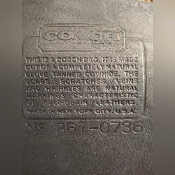 Coach Vintage Companion Bag 1980s Made In NYC Excellent Condition - Picture 10 of 11